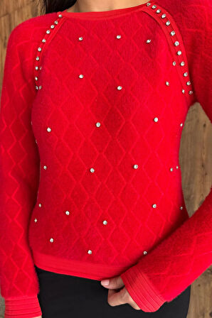 Taşlı Yumoş Triko Kazak (s,m,l Uyumludur)