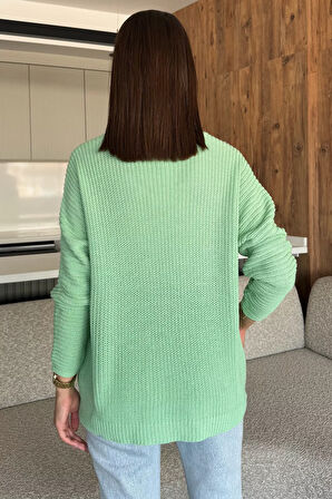 V Yaka Salaş Triko Bluz (s,m,l,xl Uyumludur)