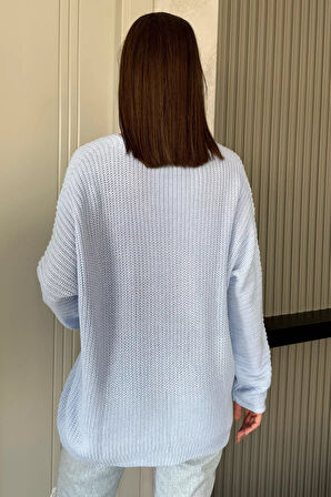 V Yaka Salaş Triko Bluz (s,m,l,xl Uyumludur)