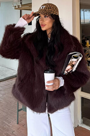 Kadın Astarlı Kürklü Kısa Mont