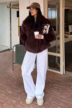 Kadın Astarlı Kürklü Kısa Mont