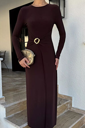 Kadın Bel Tokalı Elbise