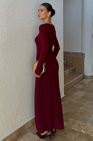 Kadın Bel Tokalı Elbise