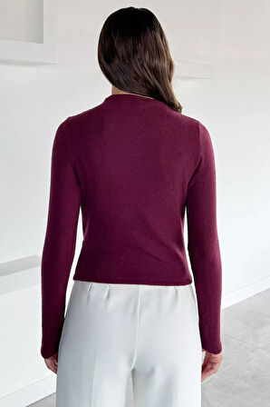 Kadın Omuz Ve Yan Büzgülü Bluz