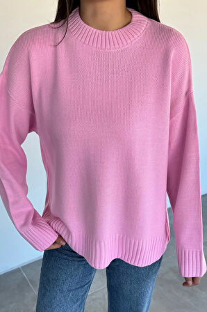 Kadın Bisklet Yaka Triko Kazak