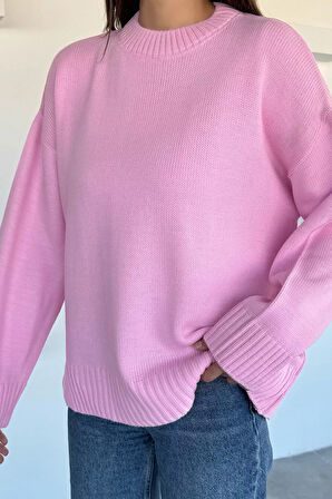 Kadın Bisklet Yaka Triko Kazak