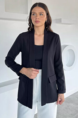 Kadın Duble Kol Önü Açık Ceket