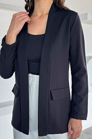 Kadın Duble Kol Önü Açık Ceket