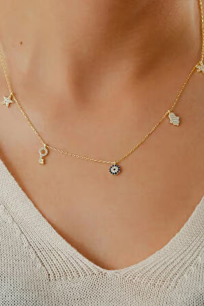 925 Ayar Gümüş Şans Kolyesi