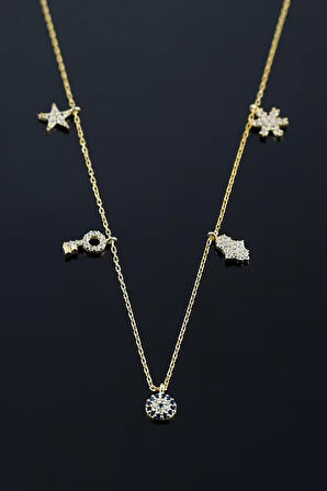 925 Ayar Gümüş Şans Kolyesi