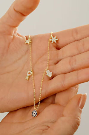 925 Ayar Gümüş Şans Kolyesi