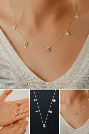 925 Ayar Gümüş Şans Kolyesi