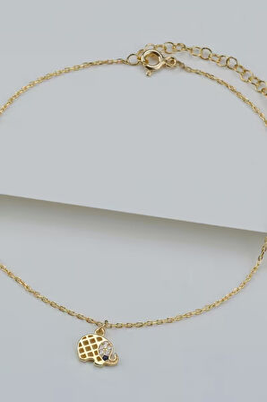 925 Ayar Gümüş Filli Halhal