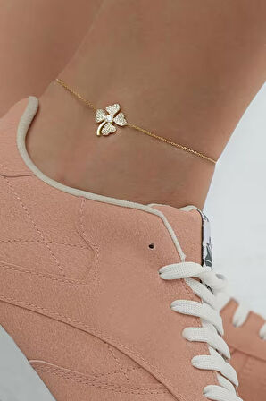 925 Ayar Gümüş Yoncalı Halhal 