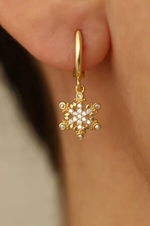 925 Ayar Gümüş Kartanesi Küpe