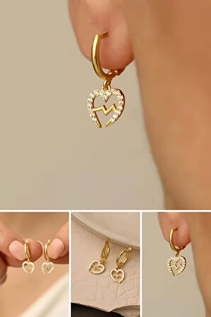 925 Ayar Gümüş Oval Göz Nazarlı Küpe