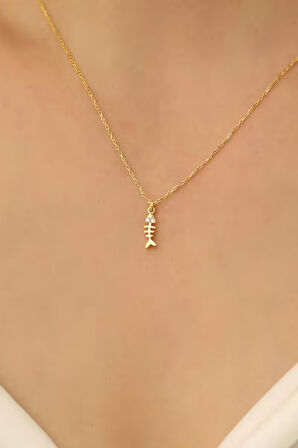 925 Ayar Gümüş Kılçık Kolye