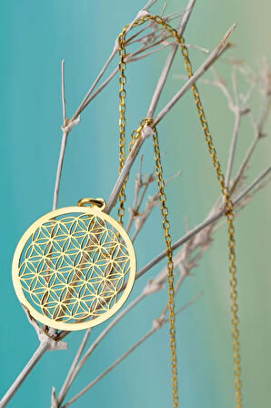 925 Ayar Gümüş Yaşam Çiçeği Kolye