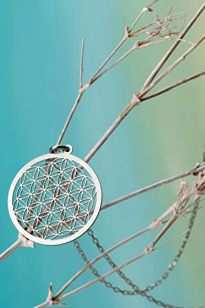 925 Ayar Gümüş Yaşam Çiçeği Kolye