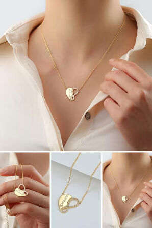 925 Ayar Gümüş Annem Sonsuzluk Kolye