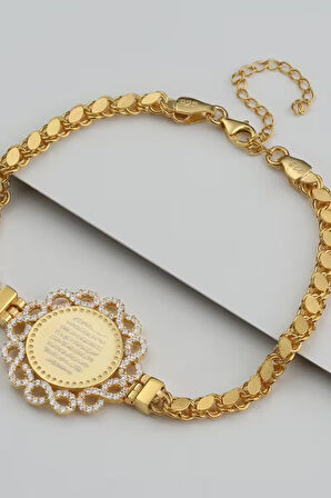 925 Ayar Gümüş Ayet-el Kür-si Yazılı Bileklik