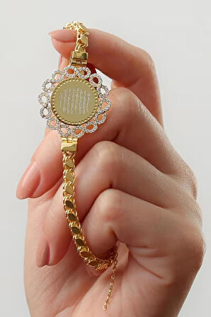 925 Ayar Gümüş Ayet-el Kür-si Yazılı Bileklik