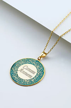 925 Ayar Gümüş Nazar Ayet Canım Annem Kolye