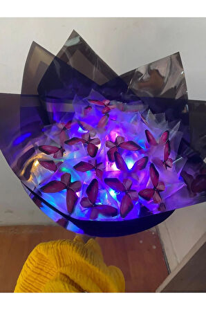 PEMBE KELEBEK BUKETİ