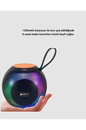 Bluetooth 5.0 Hoparlör – RGB Işıklı, Güçlü Bas ve 360° Surround Ses