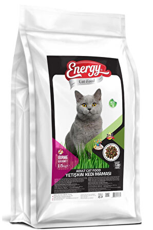 Energy Gurme Yetişkin Kedi Maması 15 Kilogram X 2 ADET