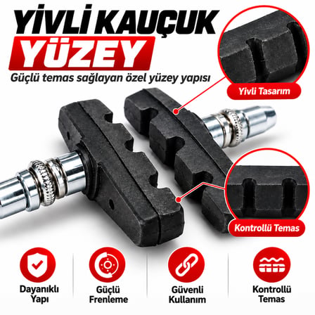 Alyanlı Fren Pabucu 2 adet Çift