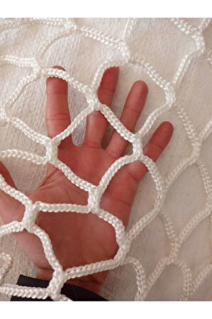 6 Mm 2 X 6 Metre ( Göz 5 Cm) Balkon Güvenlik Filesi Çocuk Emniyet Ağı Merdiven Güvenlik Filesi Ağı 