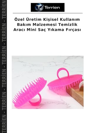 Özel Üretim Kişisel Kullanım Bakım Malzemesi Temizlik Aracı Mini Saç Yıkama Fırçası