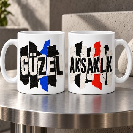 Güzel Aksaklık 2`li Porselen Kupa Seti - MODEL 701