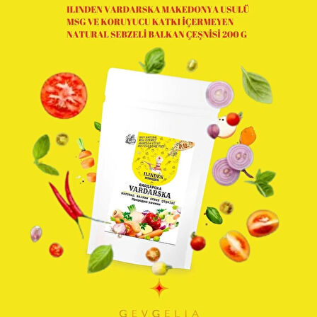 GEVGELIA VARDARSKA NATURAL BALKAN SEBZELİ ÇEŞNİ (MSG İÇERMEZ) 150 G