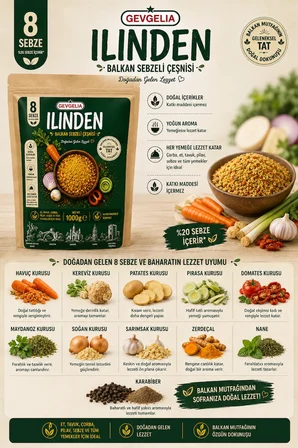 ILINDEN BALKAN SEBZE ÇEŞNİSİ 250 GRAM (%20 HEDİYELİ )