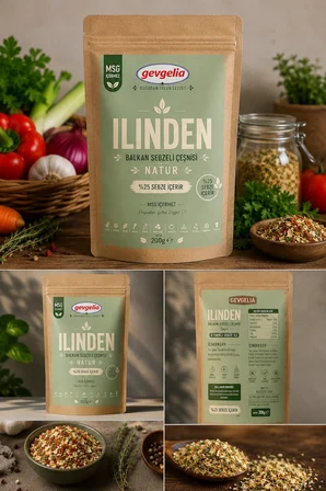 ILINDEN NATUR BALKAN SEBZELİ ÇEŞNİSİ 200 GR (MSG İÇERMEZ )