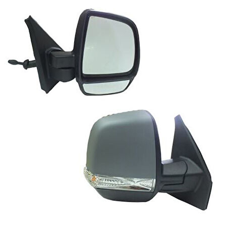 GVA 1029160 Dış Dikiz Aynası Sağ Doblo 11 Mekanik Sinyalli Astarlı Çift Cam Konveks Vm-669Pr 735528034