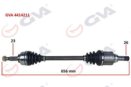 GVA 4414211 Komple Aks Sol Symbol-Thalia Logan II 1.5 DCI 12-ABS'li 391014946R