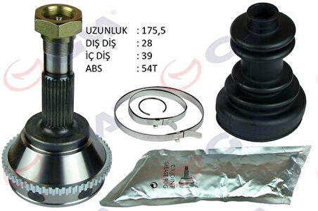 GVA 4427010K Aks Kafası Diş Ön Ducato-Boxer-Jumper 2.5 D 94-02 14Q ABS'li 54Dıs 15 Jant 28X39X63 175.5mm 9566722180