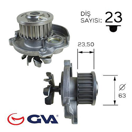 GVA 5221310 Devirdaim Albea -Punto-Linea-Idea-Stilo-Brava-YpsiIon 1.2 1.4 16V Pa866 46520401