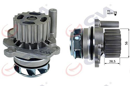 GVA 5275824 Devirdaim Crafter-T6-A3-Jetta-Caddy-Polo-Passat 1.2-1.6-2.0 TDI ASV C D-Caab C-Ckub-Cffb-Cfwa-Caga 03L121011