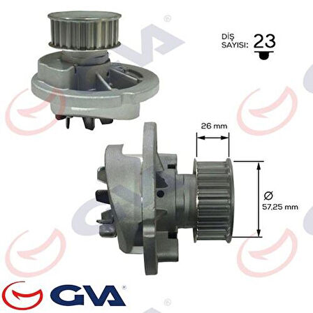 GVA 5290124 Devirdaim Astra G-Vectra B-C-Corsa C-Meriva-Zafira-Combo 05 1.4 16V-1.6 16V X14-Z14-X16-Z16 Balanslı Tip 1334077