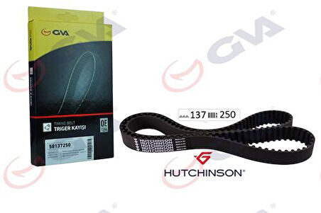 GVA 58137250 Triger Kayışı 137X250 Partner Tepee 206 207 307 308 407 1.6HDI 16V Berl C2 C3 C4 C5 Jumpy 0816.G7