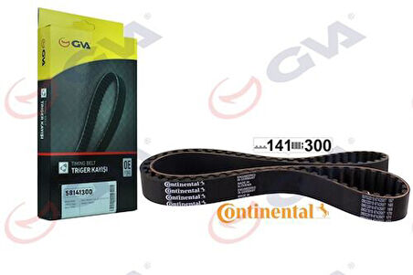 GVA 58141300 Triger Kayışı 141X300 Volkswagen Golf V 2.0TDI AZV BKD 03 Passat 05 Audi A3 A4 A6 Jeep 03G109119