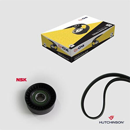GVA 59A2917 Alternatör Gergi Kiti Kutuksuz Doblo- Doblo Cargo Palio-Albea -Punto-500 1.3JTD- Multijet AC K016PK1310 46820063