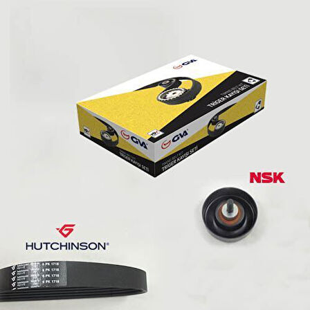 GVA 59A3521 Alternatör Gergi Kiti Kutuksuz Focus 01-04-Connect 02 1.8 Dı-TDCI Klimalı K016PK1718 1133960