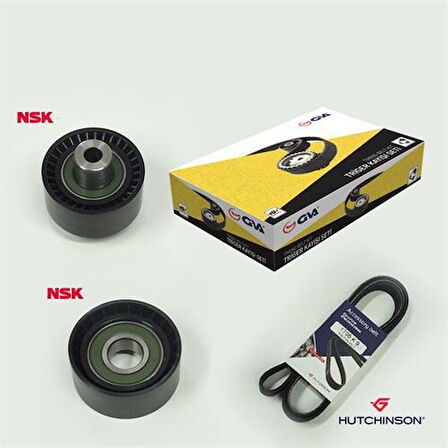 GVA 59A4326 Alternatör Gergi Kiti Kutuksuz 206-Xsara 1.4HDI-P407-Berlingo-C5-1.6 HDI Klimalı K026PK1708 5750.VQ