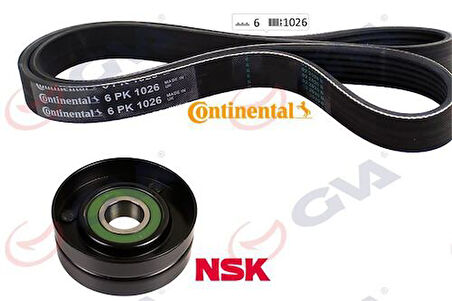 GVA 59A7515 Alternatör Gergi Kiti Kutuksuz Golf7-A3-Leon-Caddy-Tiguan 13 1.6-2.0TDI Clha-Crkb-Clhb-Crka K016PK1025 04L903315A