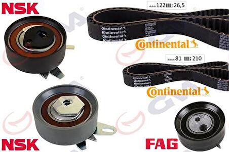 GVA 59T7570C Triger Seti 122X26.5-077X21 T4 2.5TDI-LT35 2.5TDI Acv-ANJ-Avr K015323Xs Triger Pompa Seti 074198119